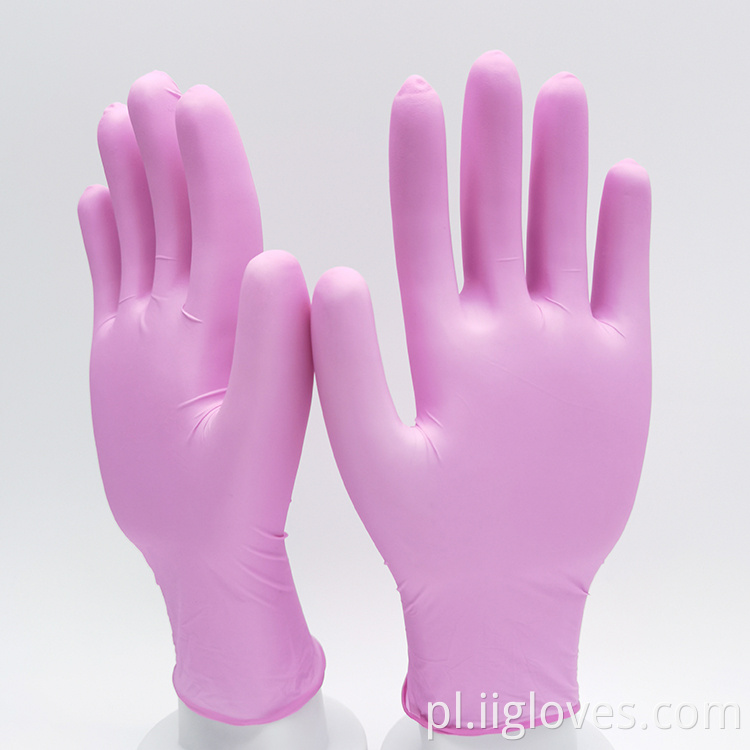 100pcs Producenci hurtowe Producenci Tanie ceny Niebieskie badanie Czarne rękawiczki TPU proszkowe